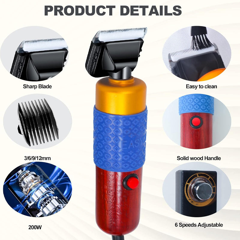 Carpet Trimmer 200W Electric 6-Speed Adjustable Carpet Carving Clippers Rug Carver