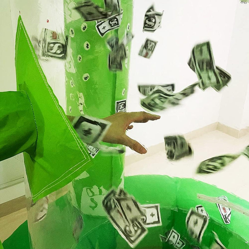 Inflatable Cash Cube with 450W+750W Blowers Quick Inflated Cash Cube for Promotion Events