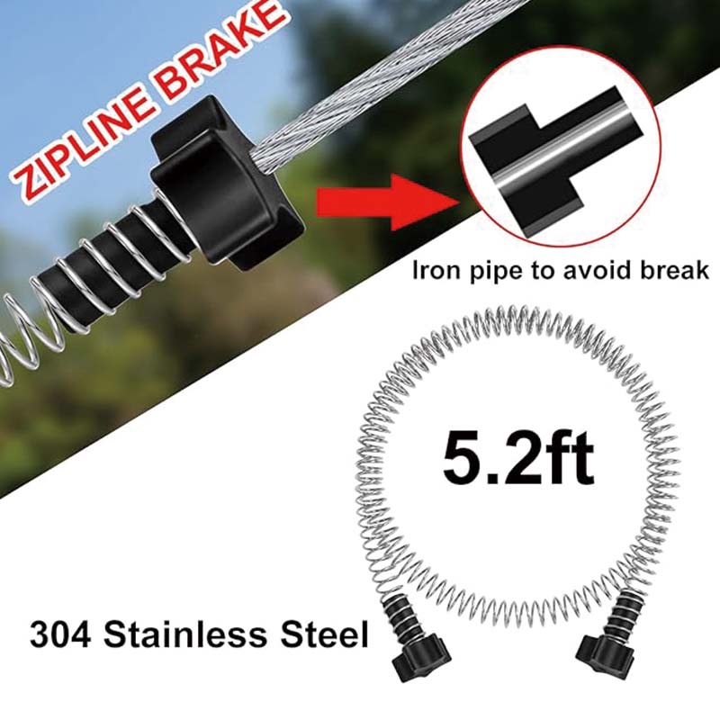 100 Feet Backyard Zip Line Kit for Kids,Playground Entertainment with Zipline, Christmas and Birthday Gifts for Kids(Red)