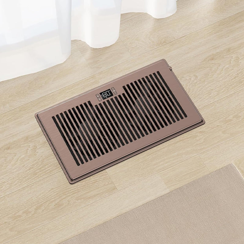 6" x 12" Register Booster Fan 200 CFM Airflow Register Hole Heating Cooling Vent Booster Fan