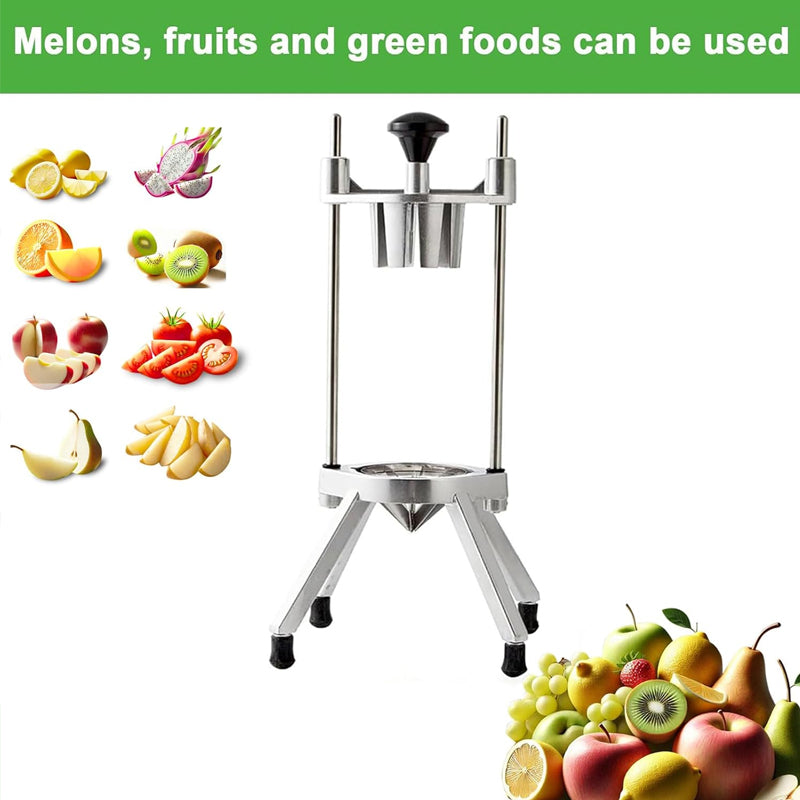 4-Section Commercial Lemon Cutter Stainless Steel Blade Fruit Lime Slicer for Home Bar Restaurant