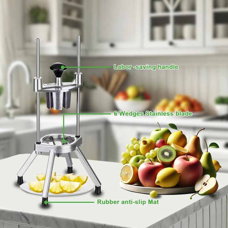 6-Section Commercial Easy Wedger Lemon Cutter Vegetable Chopper Fruit Lime Slicer for Fruit Lemon Orange