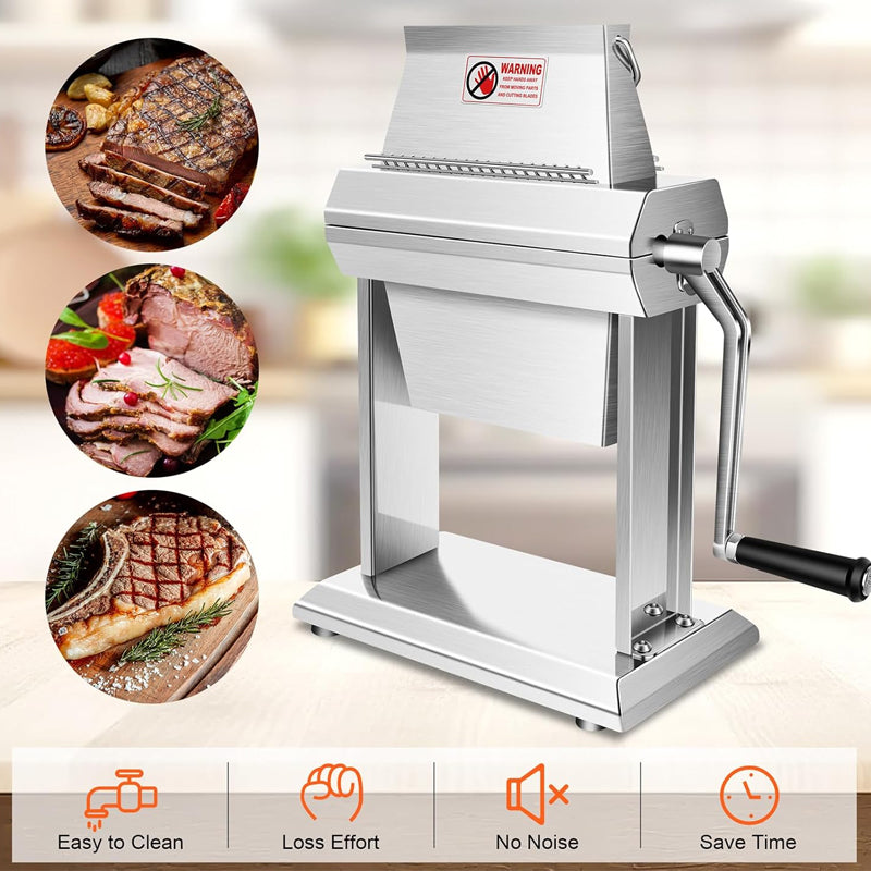 Commercial Meat Tenderizer Machine Stainless Steel Beef Turkey Chicken Tenderizer with 40 Pcs Blades