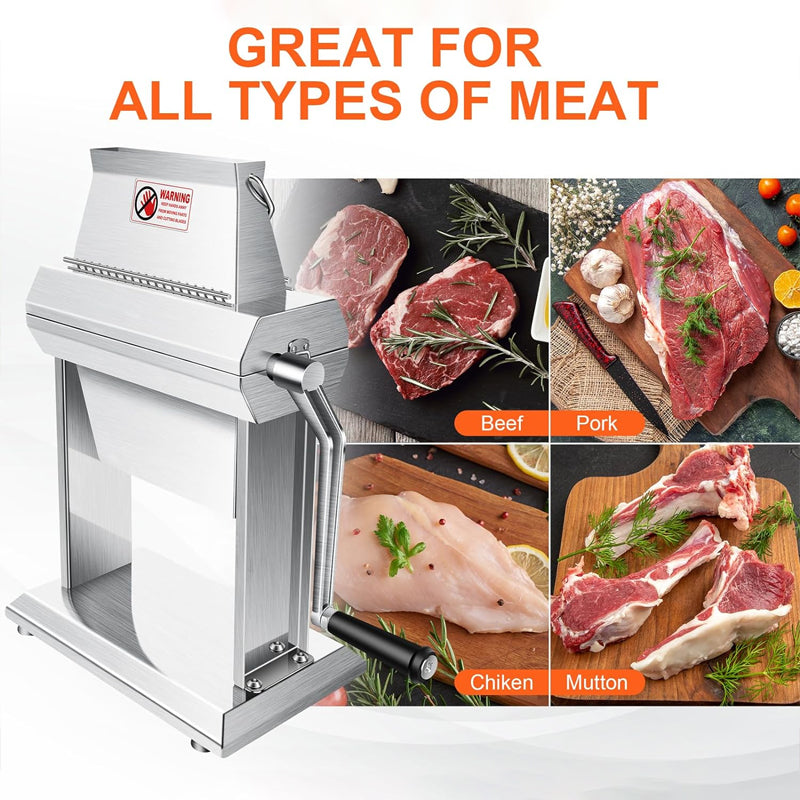 Commercial Meat Tenderizer Machine Stainless Steel Beef Turkey Chicken Tenderizer with 40 Pcs Blades