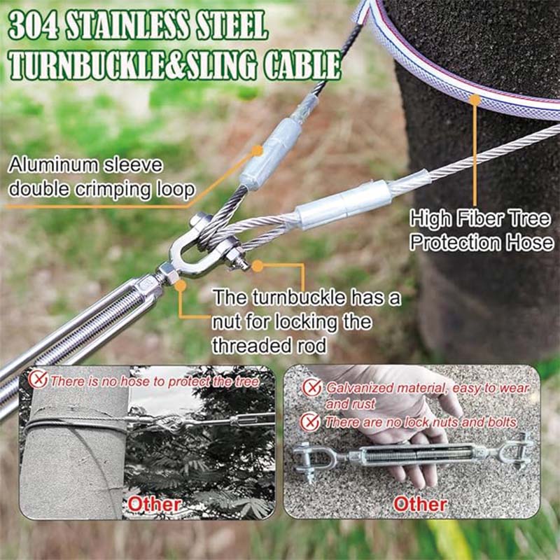 Zip Line for Kids and Adults Up to 500 lbs, Zipline Kit , Zipline Spring, Removable Zipline Pulley