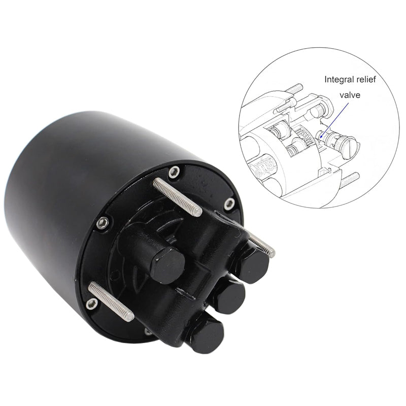 150HP Hydraulic Outboard Steering Kit Boat Hydraulic Steering System With Helm Steering Ram, Cylinder, Tube kits