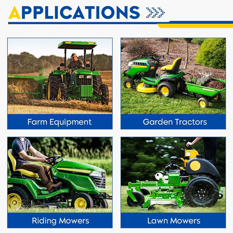 13x6.5-6" Lawn Mower Tires 2 Pack Tractor Tires for 38"-68" Deck Hand-Push Lawn Mowers Tractor