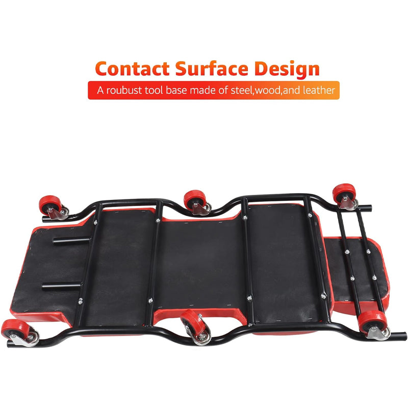 44'' Garage Creeper 350 lbs Capacity Heavy-Duty Mechanic Creeper with 6 Sturdy Casters