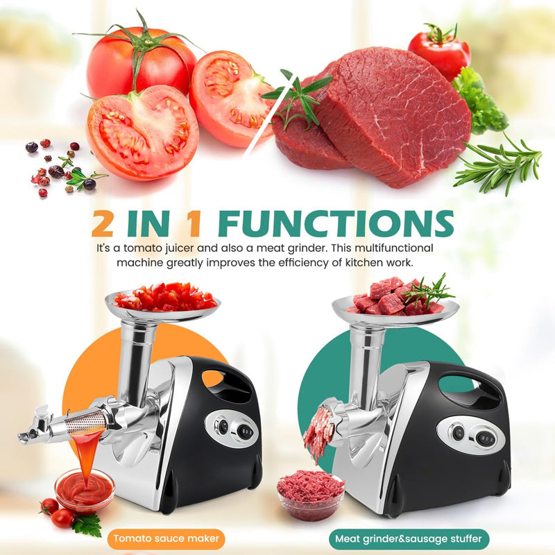 800W Electric Tomato Strainer All In One Cheese Grater Electric Meat Grinder Electric Vegetable Cutter
