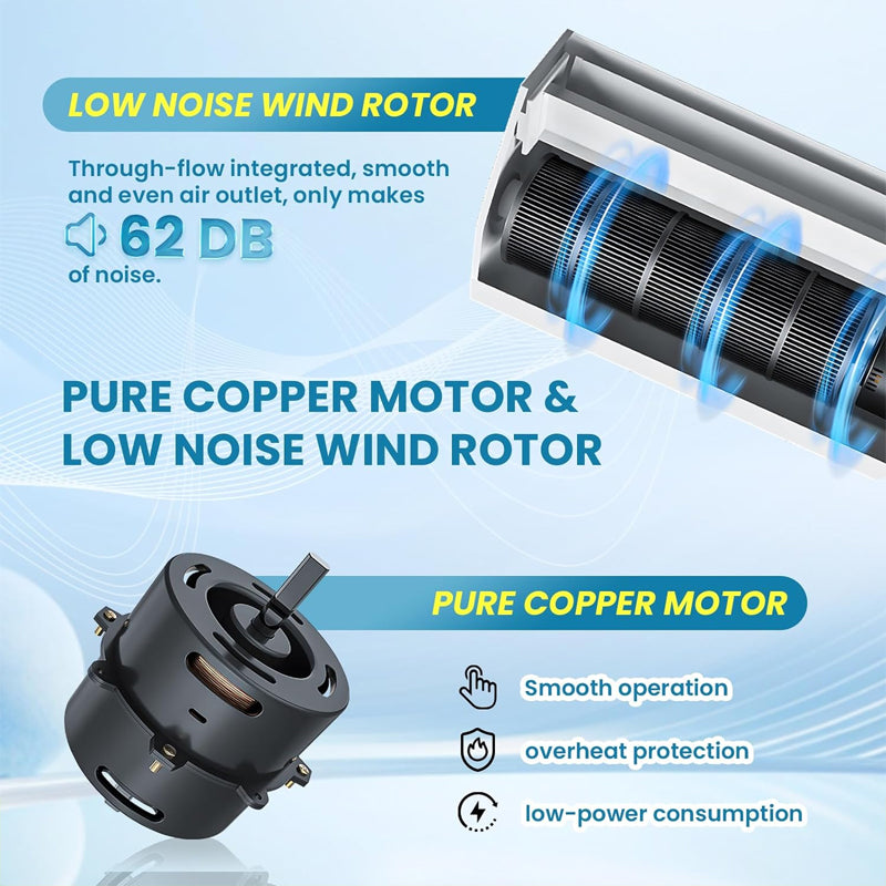 40'' Air Curtain 2 Speeds Adjustable 1527CFM Commercial Indoor Air Fan Low Noise Indoor Air Curtain