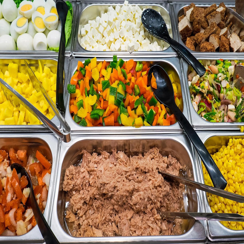 4 Inch Deep Hotel Pan with Lid Stainless Steam Table Pan 2 Pack Catering Storage Food Pan