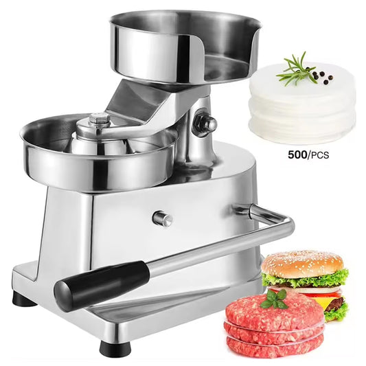 100mm Commercial Burger Patty Maker Stainless Steel Beef Meat Forming Processor