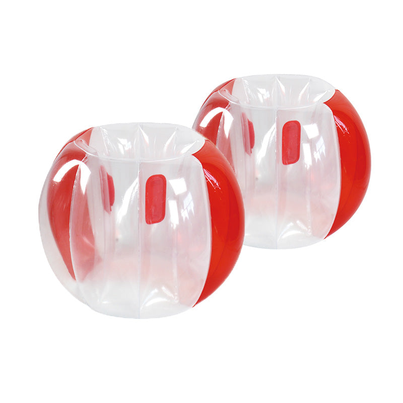 Inflatable Bumper Balls 2-Pack, 3FT,Durable PVC Human Hamster Bubble Balls for Outdoor Team Gaming Play,Red,Blue