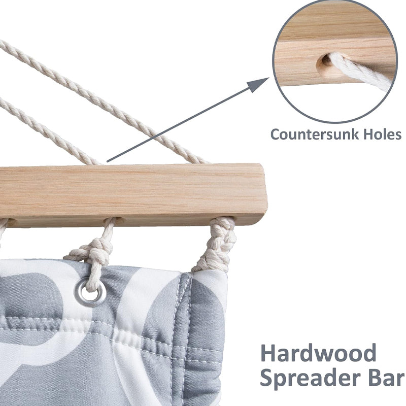 Large Double Hammock 475 lbs Capacity Outdoor Portable Hammock 55 Inch Freestanding Hammock