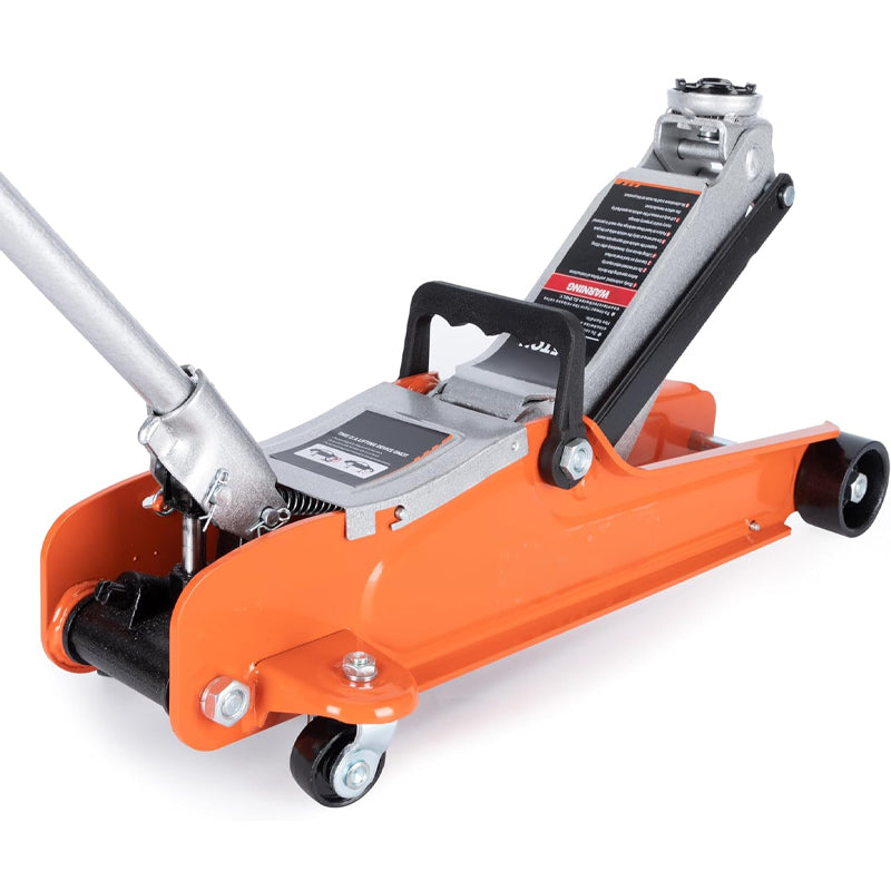 2.5 Ton Low Profile Floor Jack Hydraulic Trolley Car Jack Lifting Range 3.35" to 14.57"