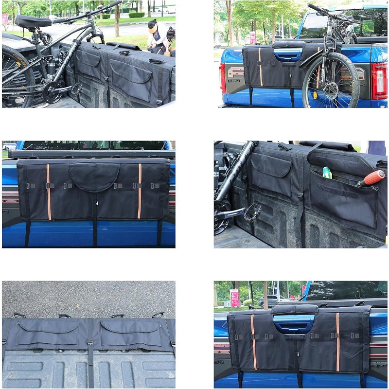 60'' Wide Tailgate Pad for 7 Bicycles Mountain Bikes Pickup Truck Tailgate Protection Pad