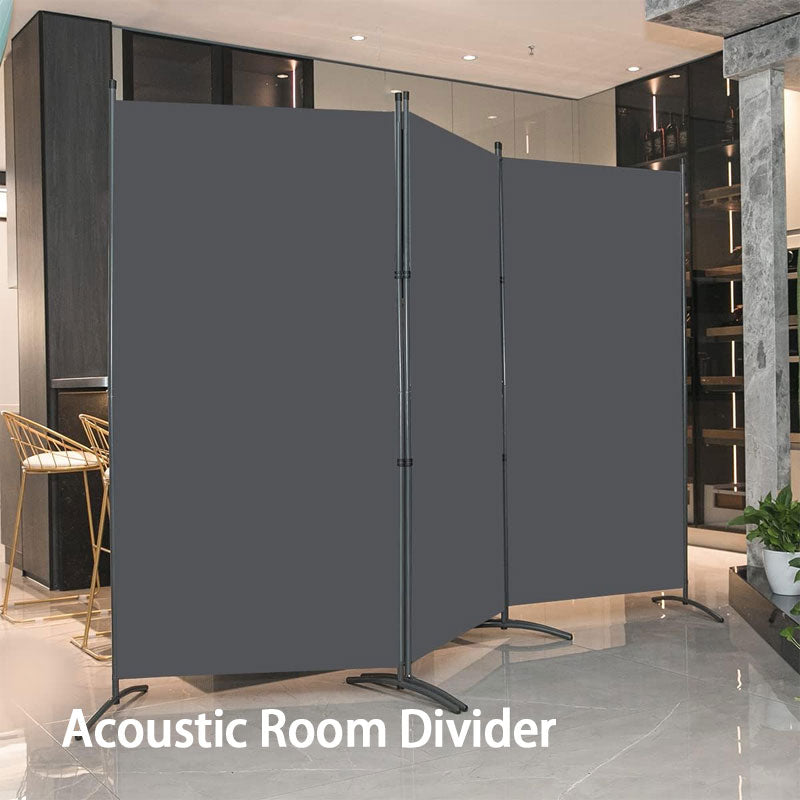 Indoor Room Divider, Portable Office Partition, Room Divider Wall Screen 3 Pieces, Folding Partition Privacy Screen Wall