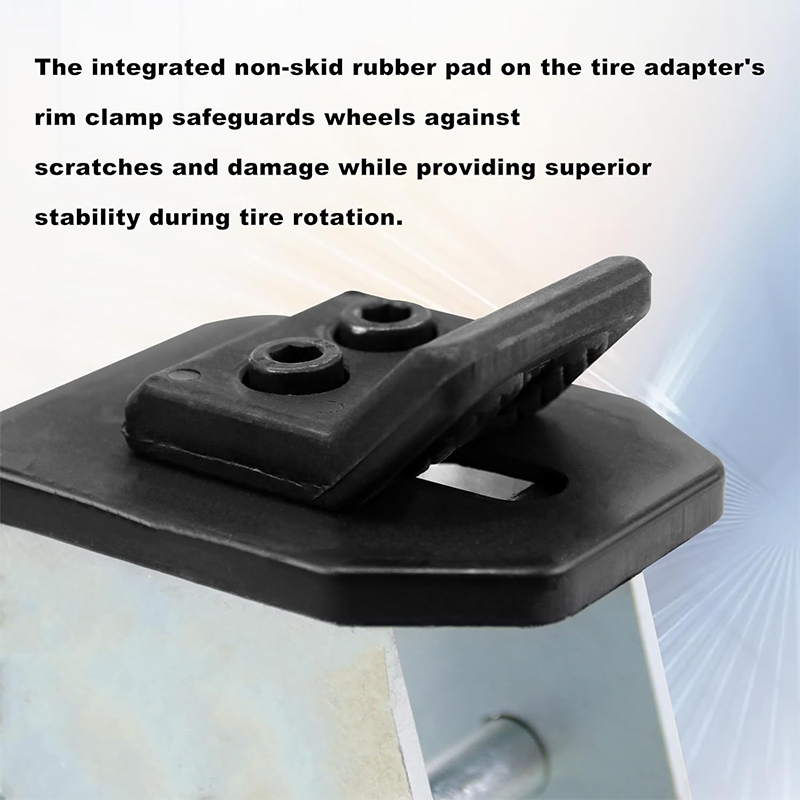 4-Pack Tire Changer Adapter with 1-Pack Duck Head Compatible with ATV Motorcycle Tire Metal Tire Adapter Rim Clamp and Install/Remove Duck Head