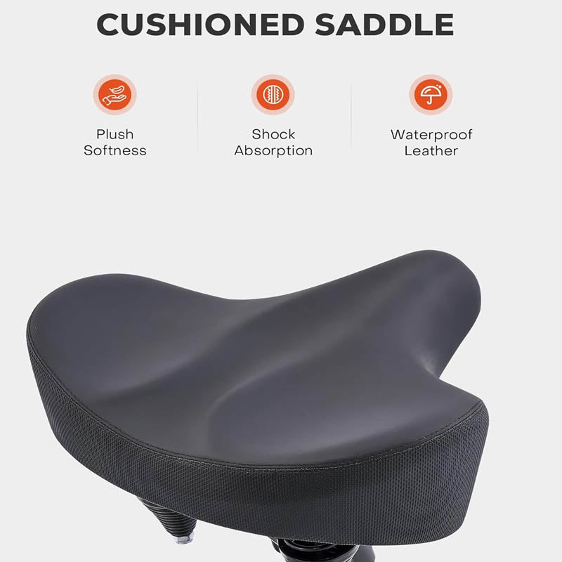 24 inch Adult Tricycle with Lock & Large Saddle Bell, Brake System and Basket for Shopping1-Speed 3 Wheel Bikes