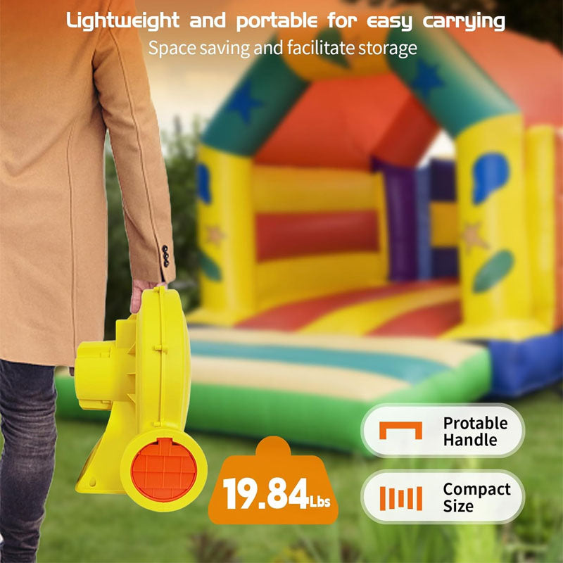 Air Blower 1200W 1.5 HP Inflatable Bouncer Blower for Bounce House,Bouncy Castle, Jumper, Water Slide,Inflatable Arch