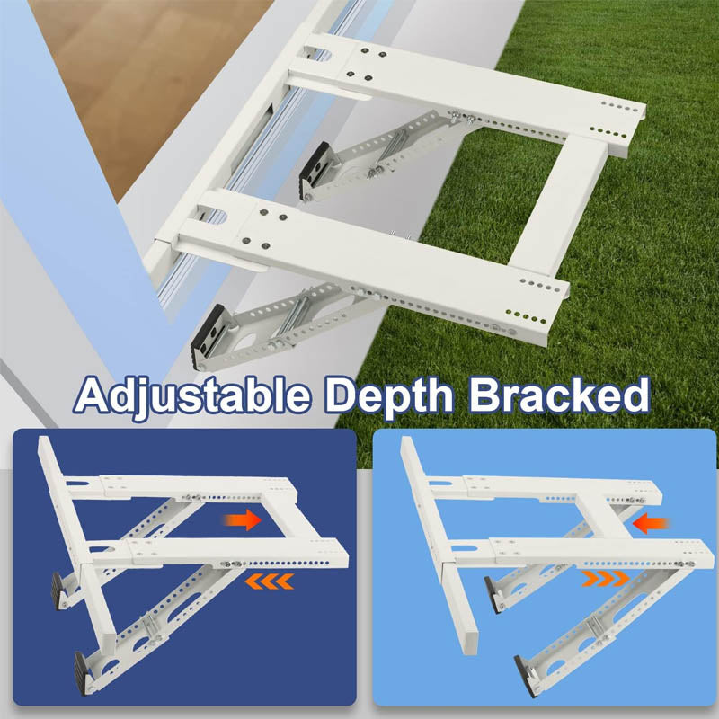 Air Conditioner Support Bracket Max. 220 lbs Load Capacity Heavy Duty Steel Construction AC No Drilling