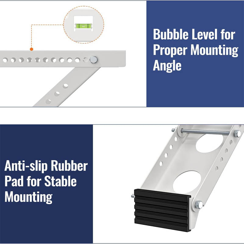 Air Conditioner Support Bracket Max. 85 lbs Load Capacity Adjustable Extender Leg & Megnetic Spirit Level
