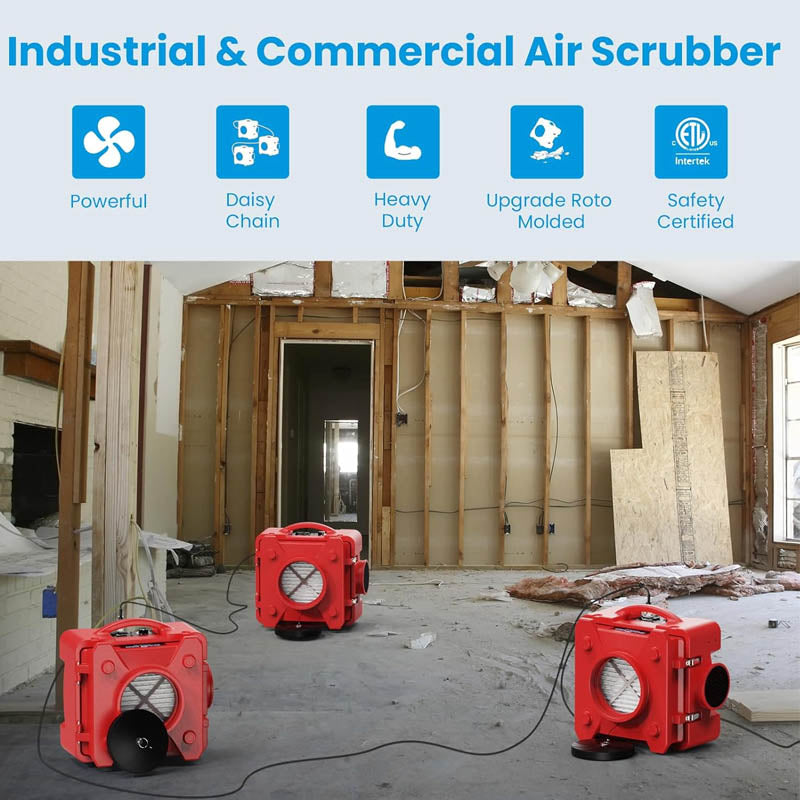 Air Scrubber Shield-550 Negative Machine Airbourne Cleaner HEPA Scrubber for Home Industrial and Commercial Use