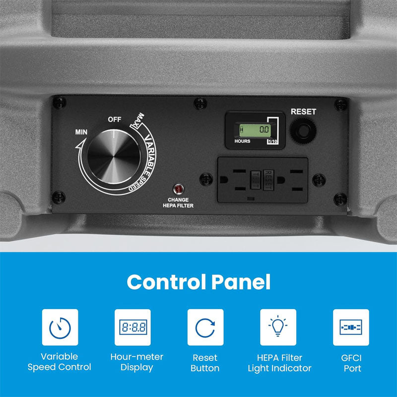 Air Scrubber Stackable Negative Air Machine 550 CFM for Home, Industrial and Commercial Use