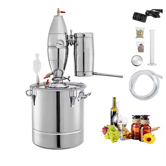 304 Brewing Equipment, 50l 13.2gal Small Alcohol Household Distiller, Brandy Spirit Distiller