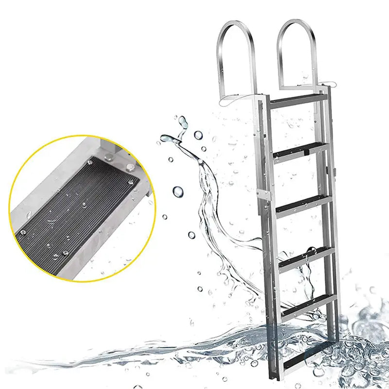 Wholesale 5 Steps Marine Swim Under Platform Above Ground Pool Boat Ladder