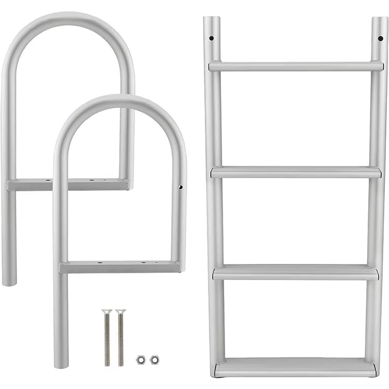 Factory Supply 4 Steps Aluminum Inground Pool Boarding Boat Dock Ladder