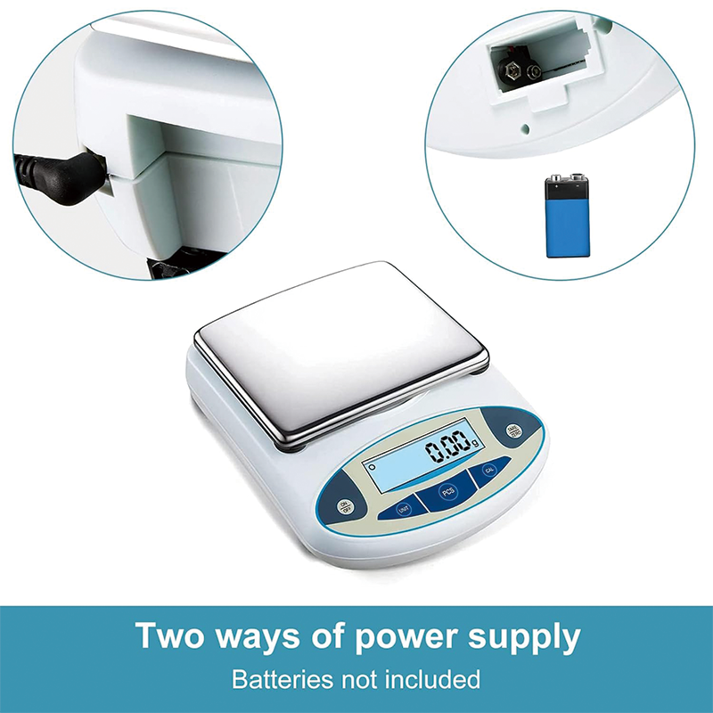 Analytical Balance, 5000g x 0.01g High Precision Electronic Analytical Balance, 6.7'' Laboratory Precision Scale Digital Kitchen Balance
