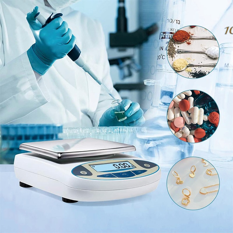 Analytical Balance, 5000g x 0.01g High Precision Electronic Analytical Balance, 6.7'' Laboratory Precision Scale Digital Kitchen Balance