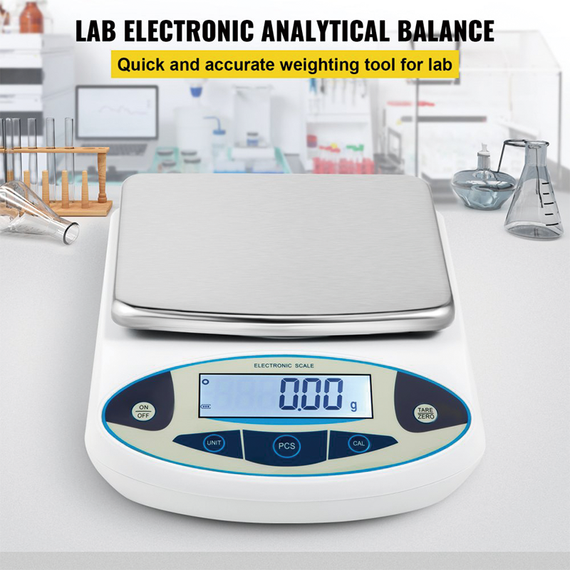 Analytical Balance, 5000g x 0.01g Accuracy Lab Scale, High Precision Electronic Analytical Balance Laboratory Precision Scale Digital Kitchen Balance Scale Jewelry Scale Scientific Scale