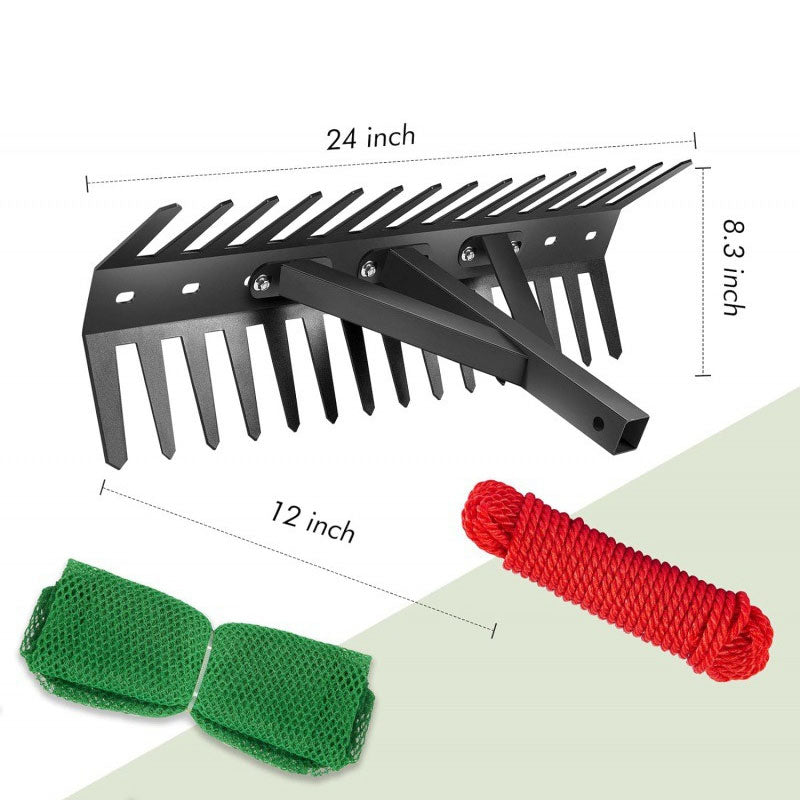 Pond Rake, 24 Inch Aquatic Weed Rake, Weed Removal Tool For Lake Pond Beach Landscaping