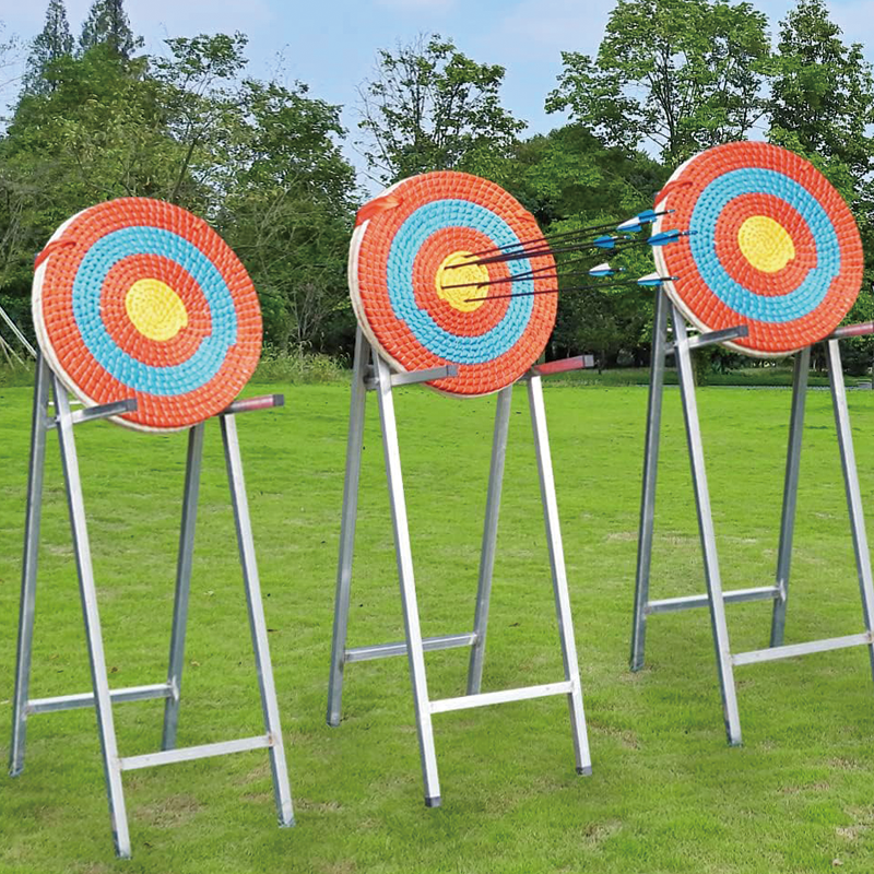 Archery Straw Target, 3 Layers Solid Straw Round Archery Target Shooting Bow for Outdoor Shooting Practice
