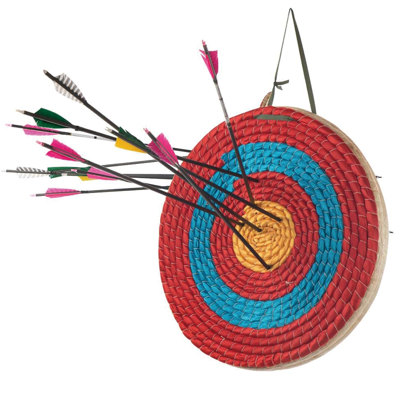 3 Layers Archery Target, 20 inch Traditional Solid Straw Archery Target Hand-Made Arrows Target for Backyard Outdoor Hunting Shooting Practice