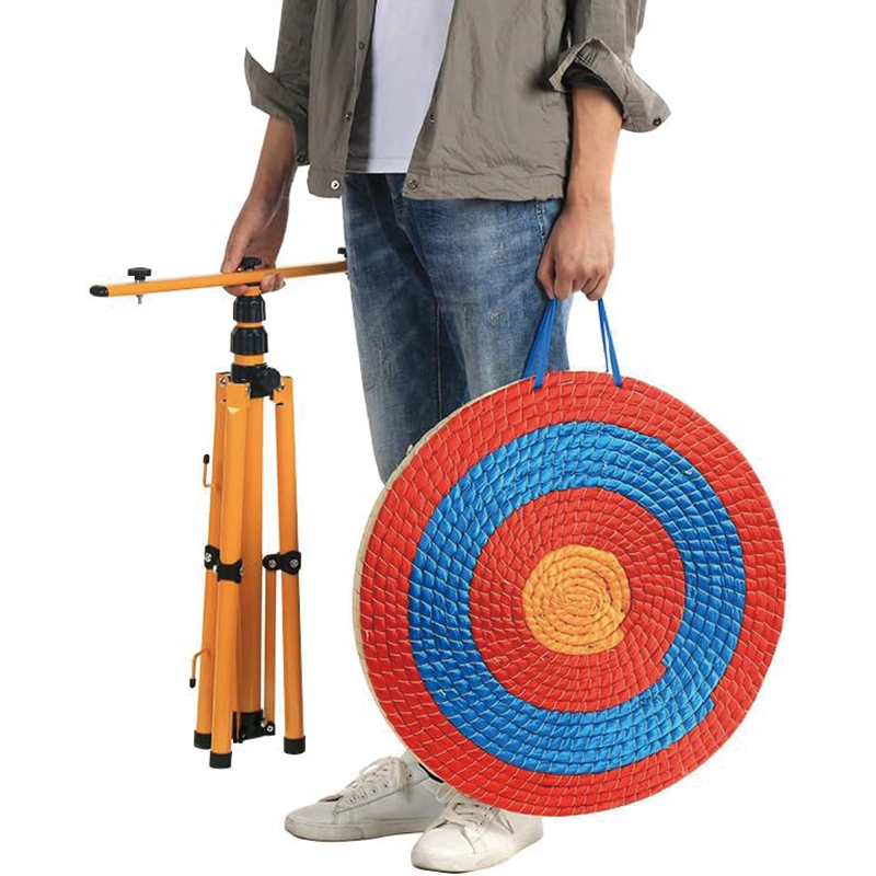 3 Layers Archery Target, 20 inch Traditional Solid Straw Archery Target Hand-Made Arrows Target for Backyard Outdoor Hunting Shooting Practice