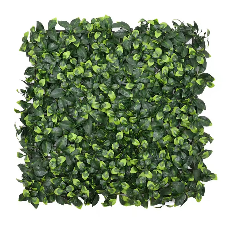 Faux Boxwood Hedge Mat Greenery Leaves Fence Privacy Panels 30 Pcs 50cmx50cmscreen Artificial Grass Wall For Indoor Decoration