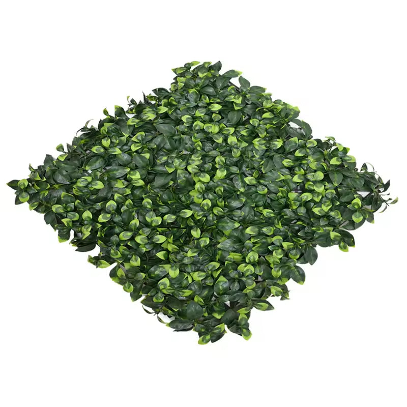 Faux Boxwood Hedge Mat Greenery Leaves Fence Privacy Panels 30 Pcs 50cmx50cmscreen Artificial Grass Wall For Indoor Decoration