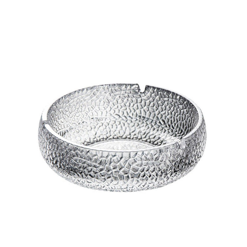 Crystal Glass Ashtray, Large Home Living Room Modern Creative Personality Trend Office Light Luxury High-End Ashtray