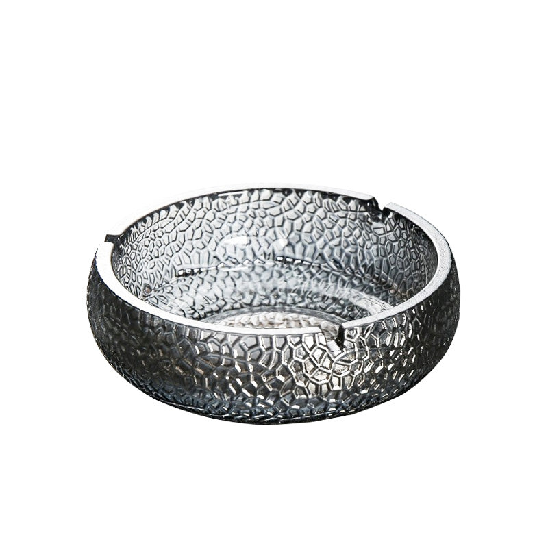 Crystal Glass Ashtray, Large Home Living Room Modern Creative Personality Trend Office Light Luxury High-End Ashtray