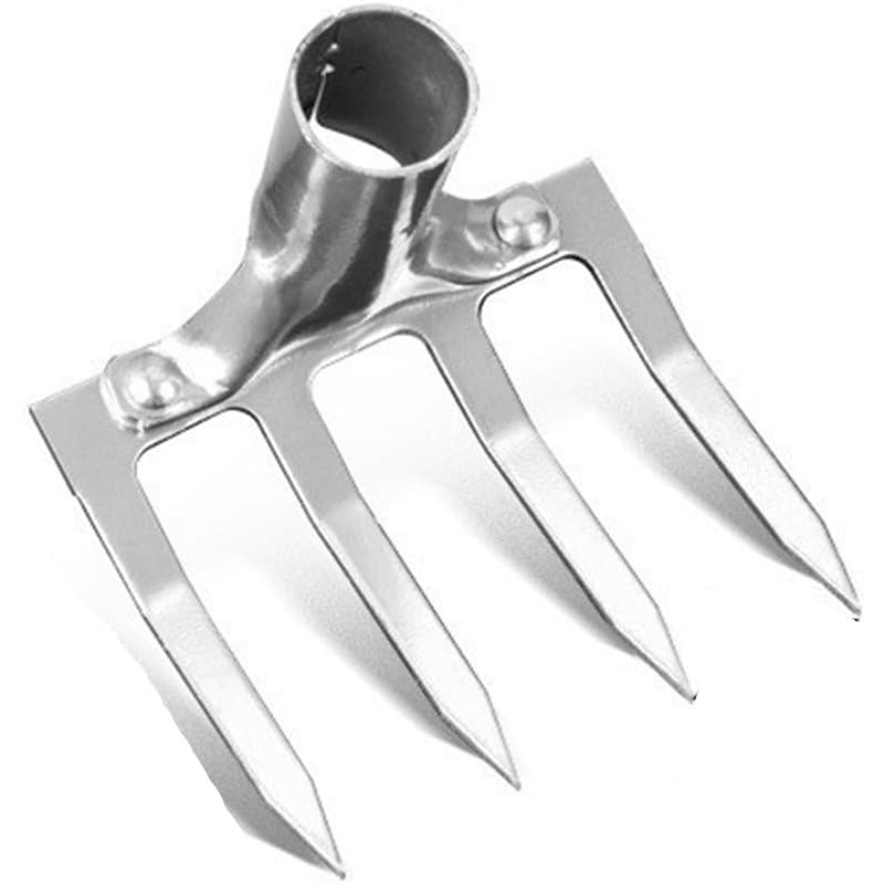 Asphalt Rake 4 Teeth Multifunctional Garden Hand Rake Gardening Tools Mini Hand Cultivator Heavy Duty Carbon Steel Garden Rakes