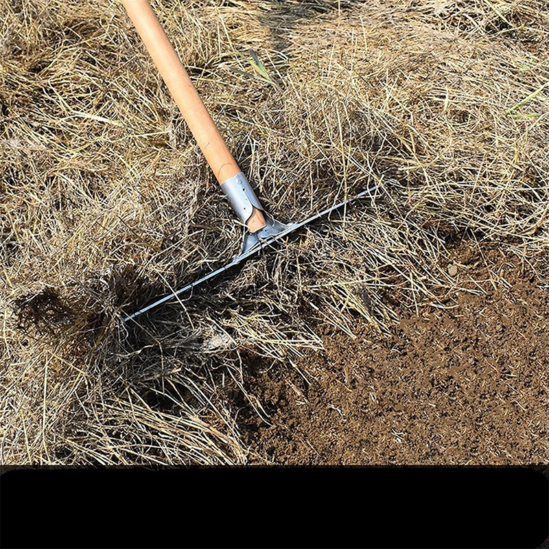 Asphalt Rake 4 Teeth Multifunctional Garden Hand Rake Gardening Tools Mini Hand Cultivator Heavy Duty Carbon Steel Garden Rakes