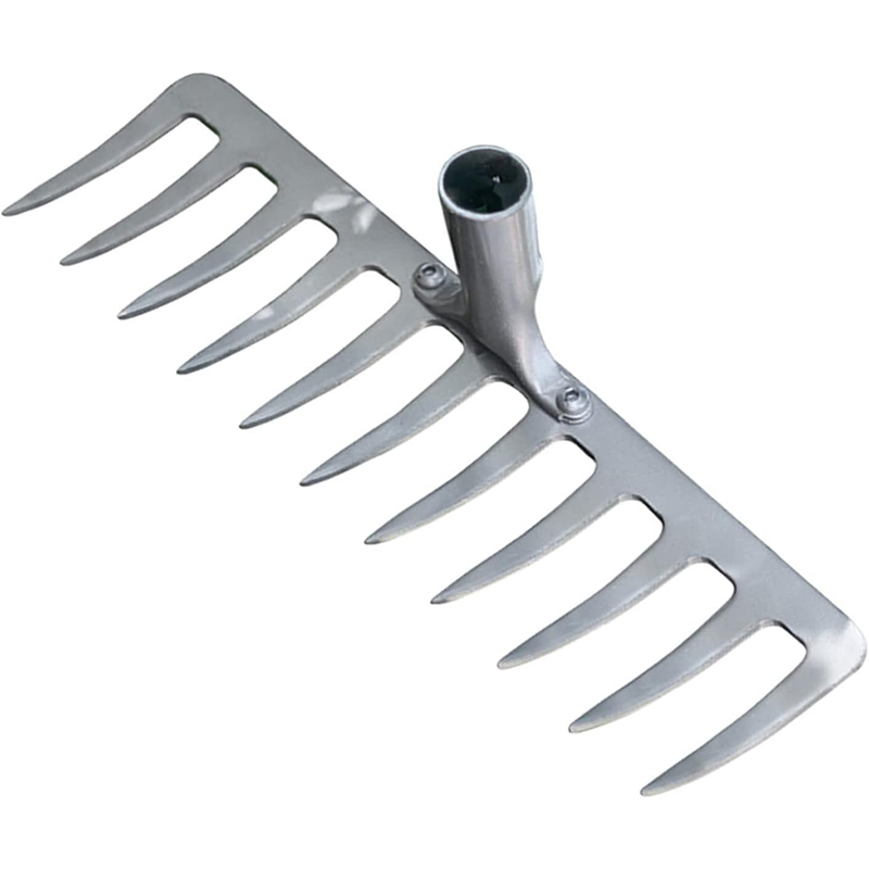 Asphalt Rake 11 Teeth Multifunctional Garden Hand Rake Gardening Tools Mini Hand Cultivator Heavy Duty Carbon Steel Garden Rakes