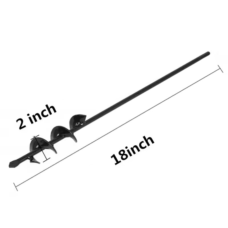 Extended Length Garden Auger Spiral Drill Bit for Planting Bulbs & Flowers Drill Bit Hole Digger for Flower & Bulb Planting
