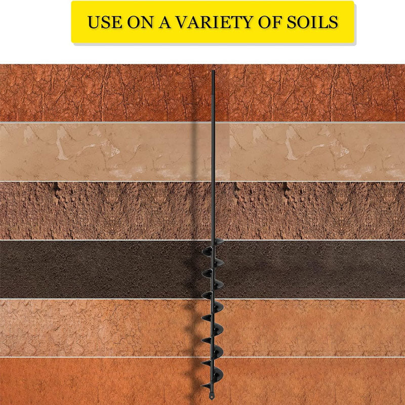 2 x32“ Auger Drill Bit for Planting Garden Drill Auger for Planting Bulbs for 3/8" Hex Drive Drill