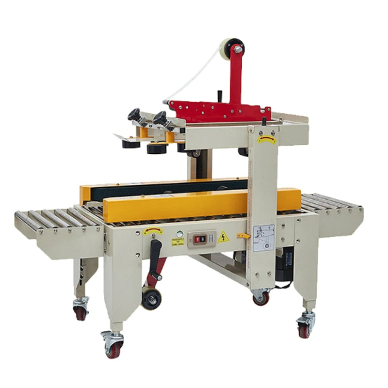 Automatic Carton Case Bottom Taping Machine 180W Case Sealer 110V Auto Box Taper Top Bottom Tape Carton Sealer