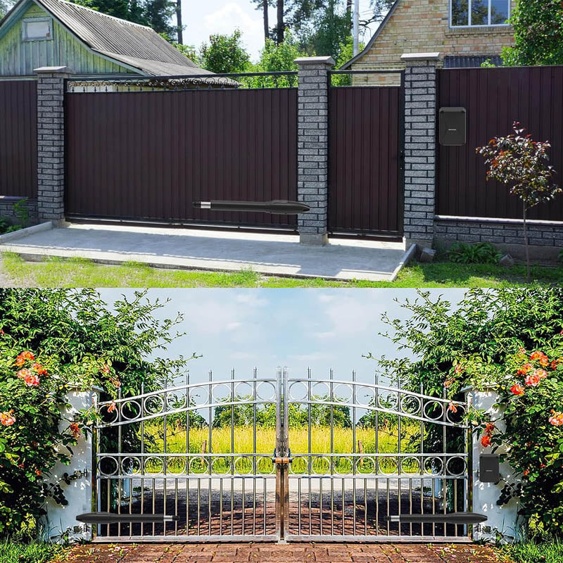 Automatic Gate Opener with Electronic limit for Single Swing Gate up to 660 Pounds or 10 Feet