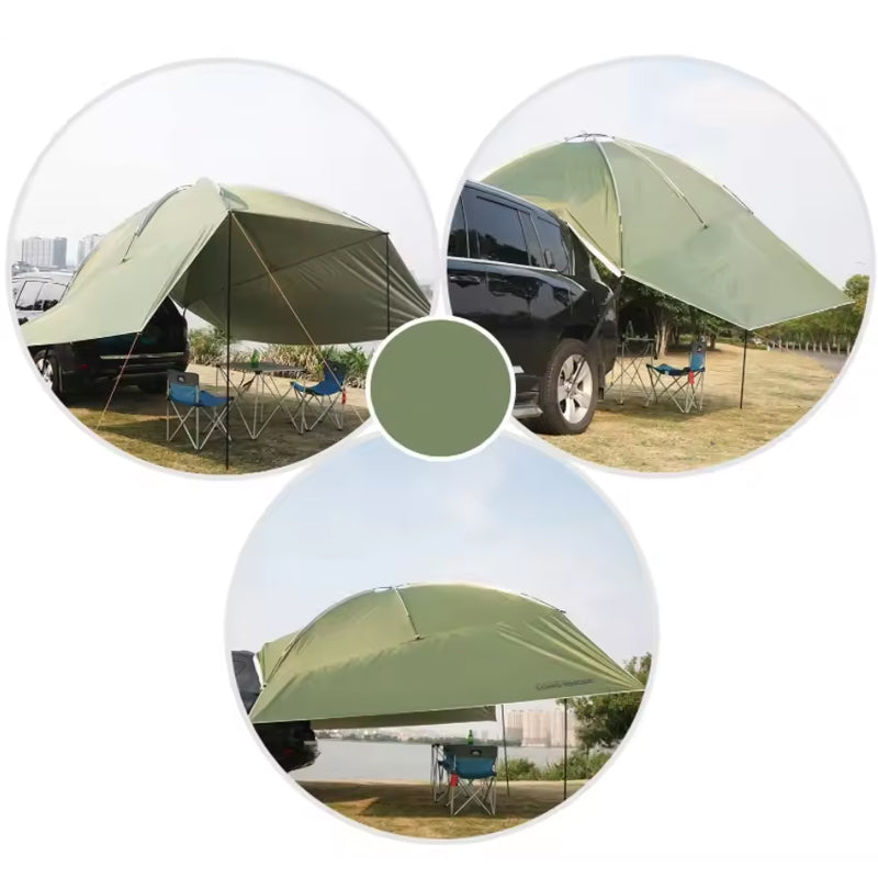 Outdoor Camping Suv Travel Uv Pu3000mm Uv50+Car Rear Shade Tent Shelter Portable Canopy Tent